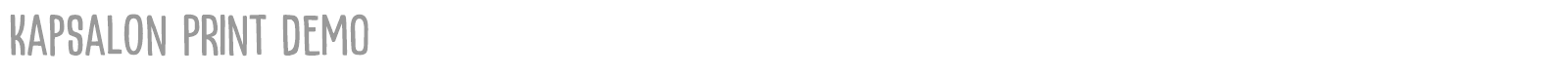 Kapsalon font preview